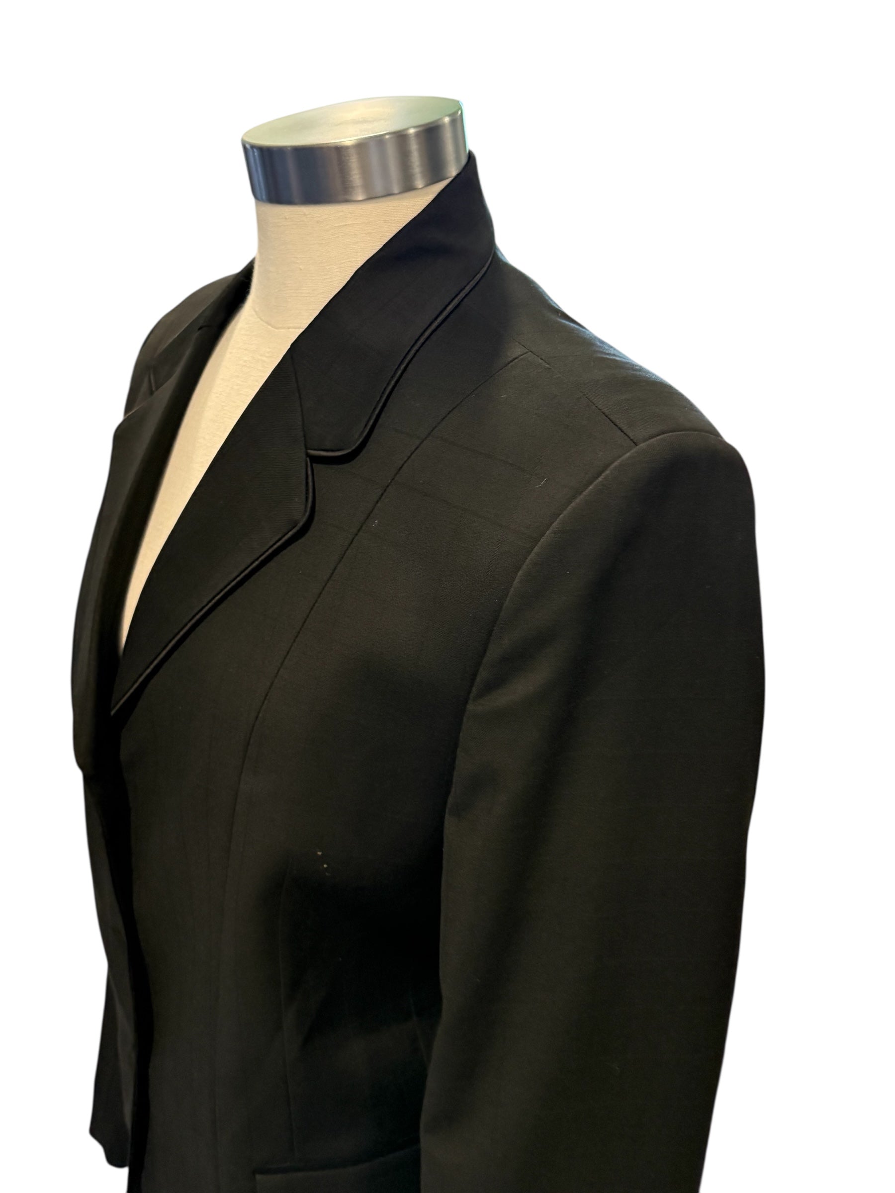 English Show Coat Black Windowpane
