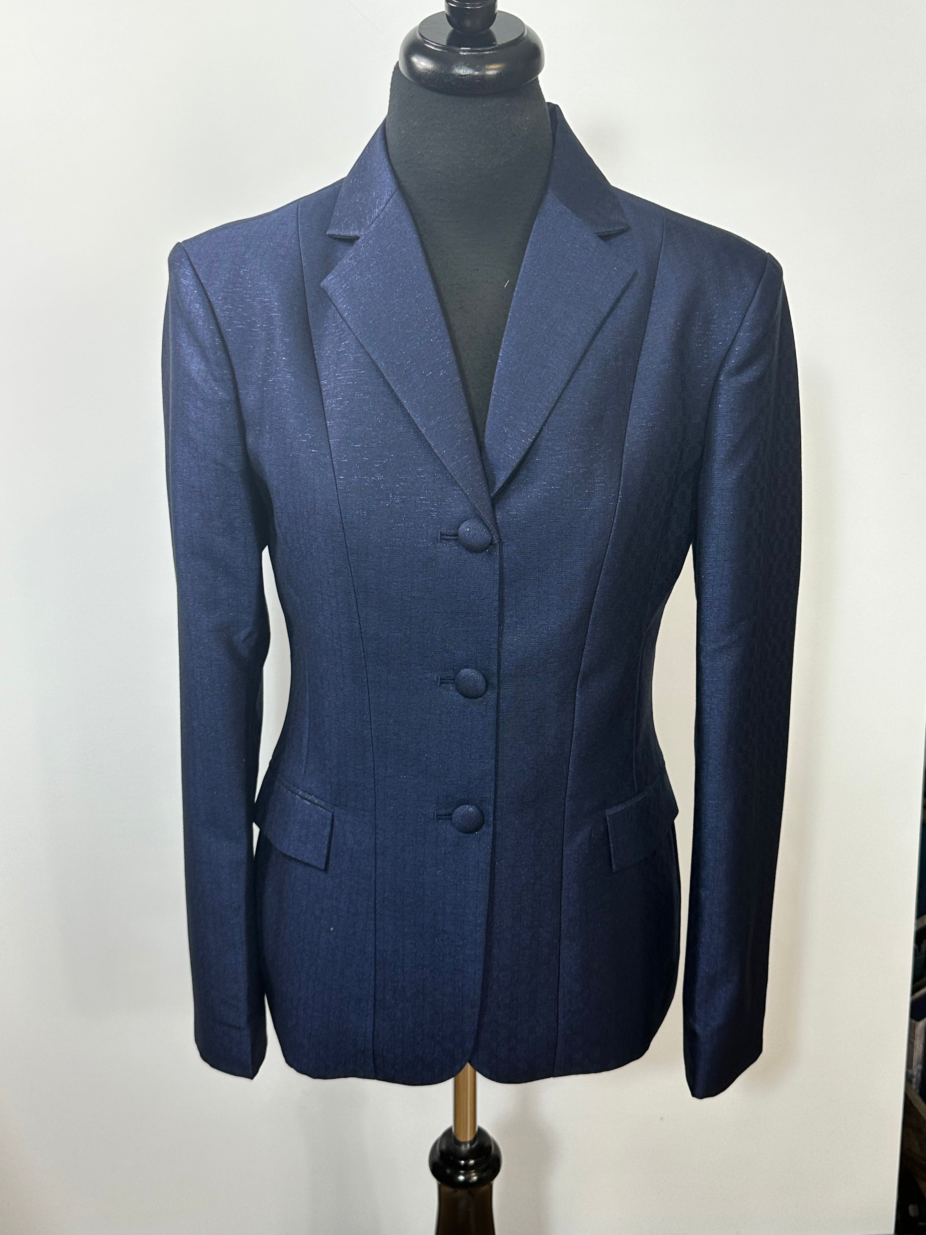 English Show Coat Navy with Sparkle Fabric Code R266