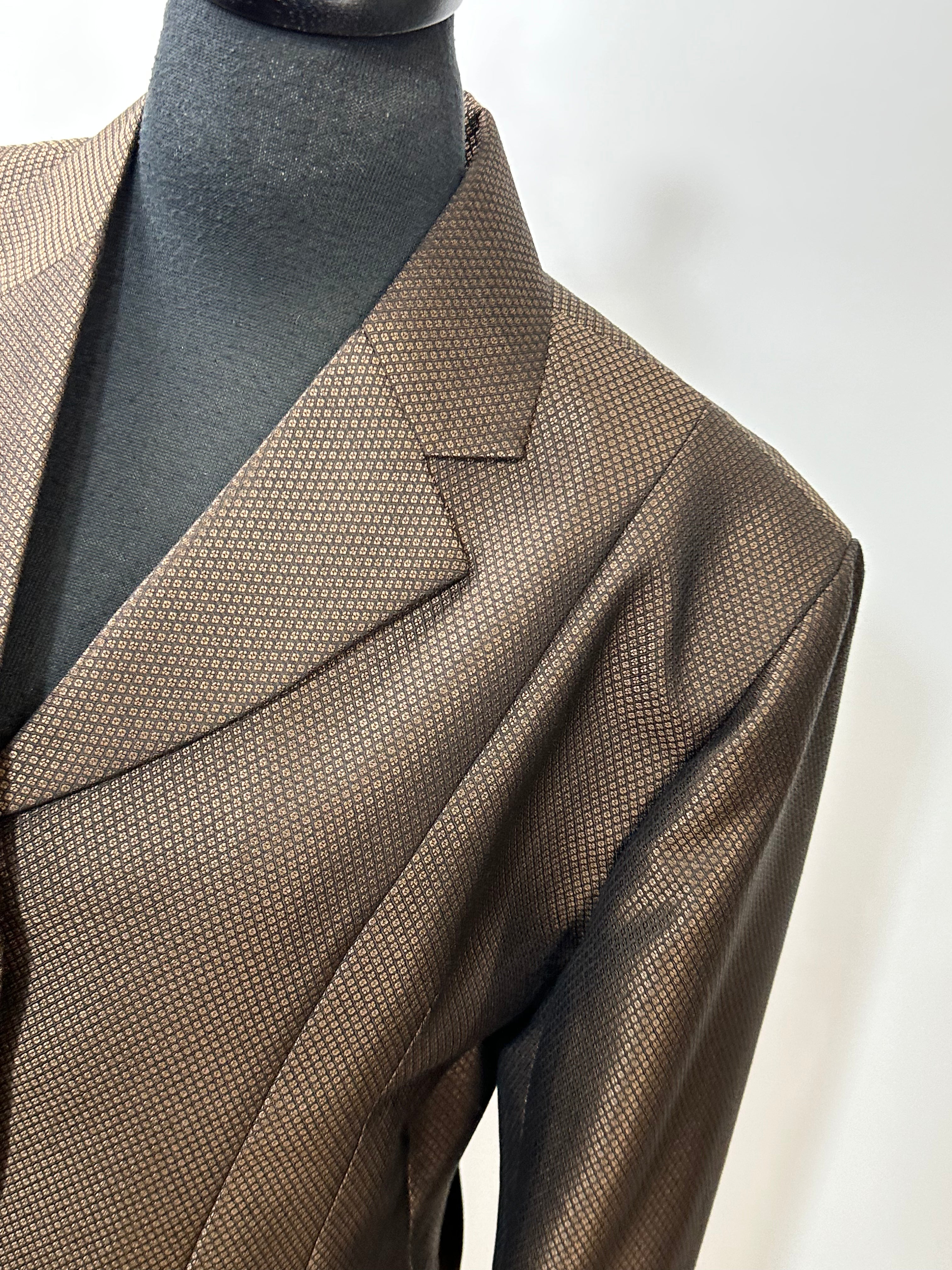 English Show Coat Brown Fabric Code R304