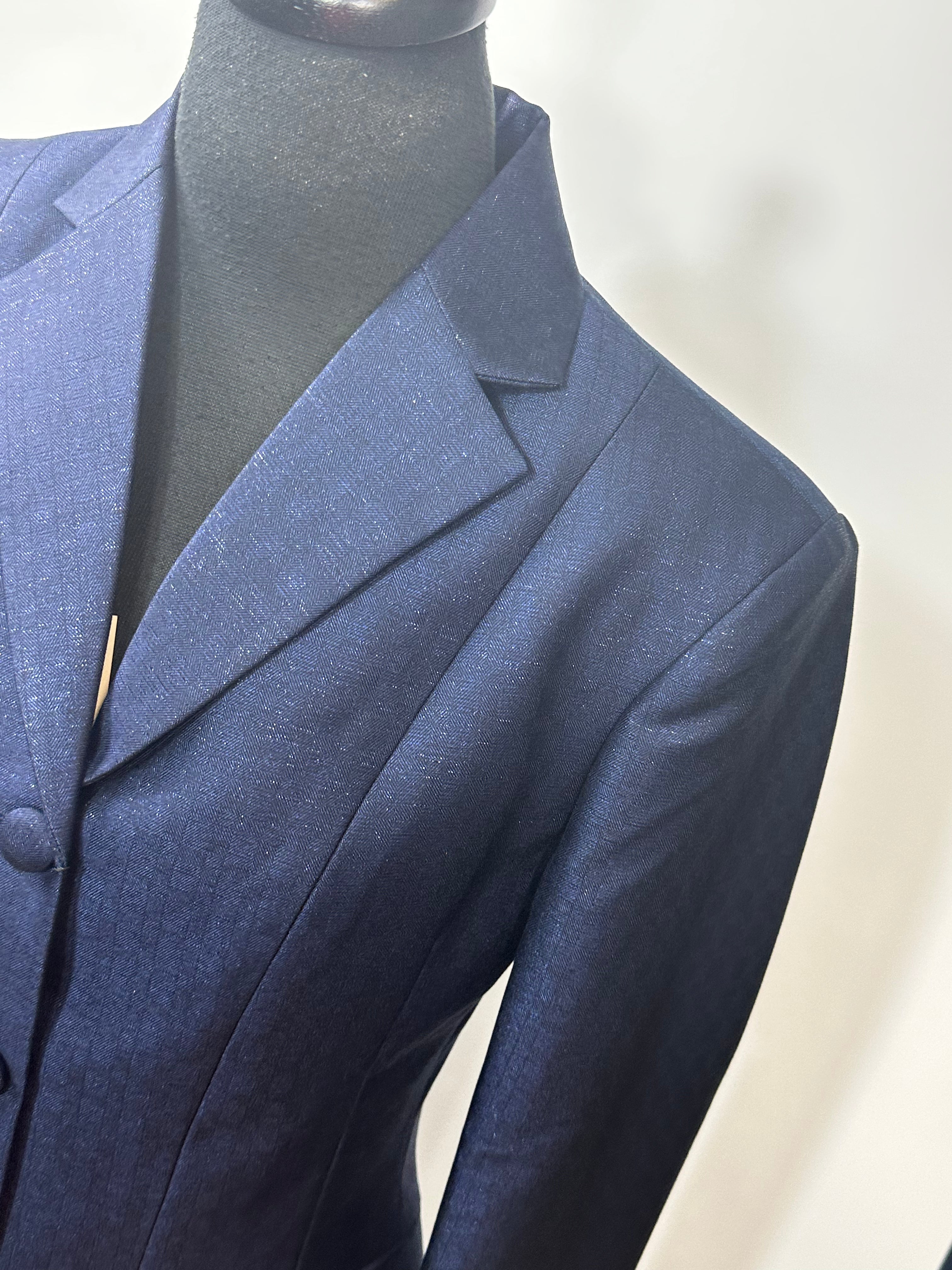 English Show Coat Navy with Sparkle Fabric Code R266