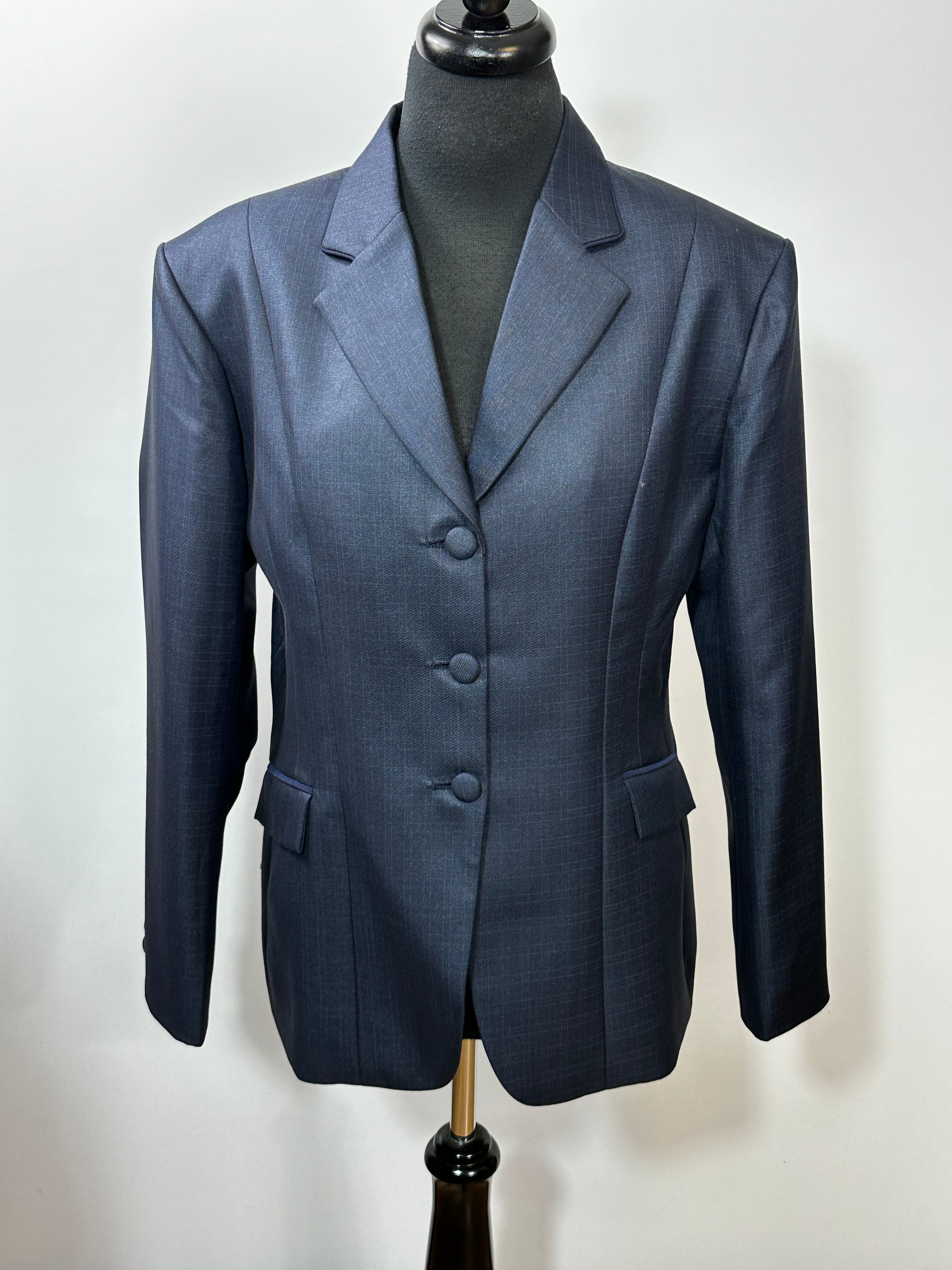 English Show Coat Navy Shimmer Fabric Code R263
