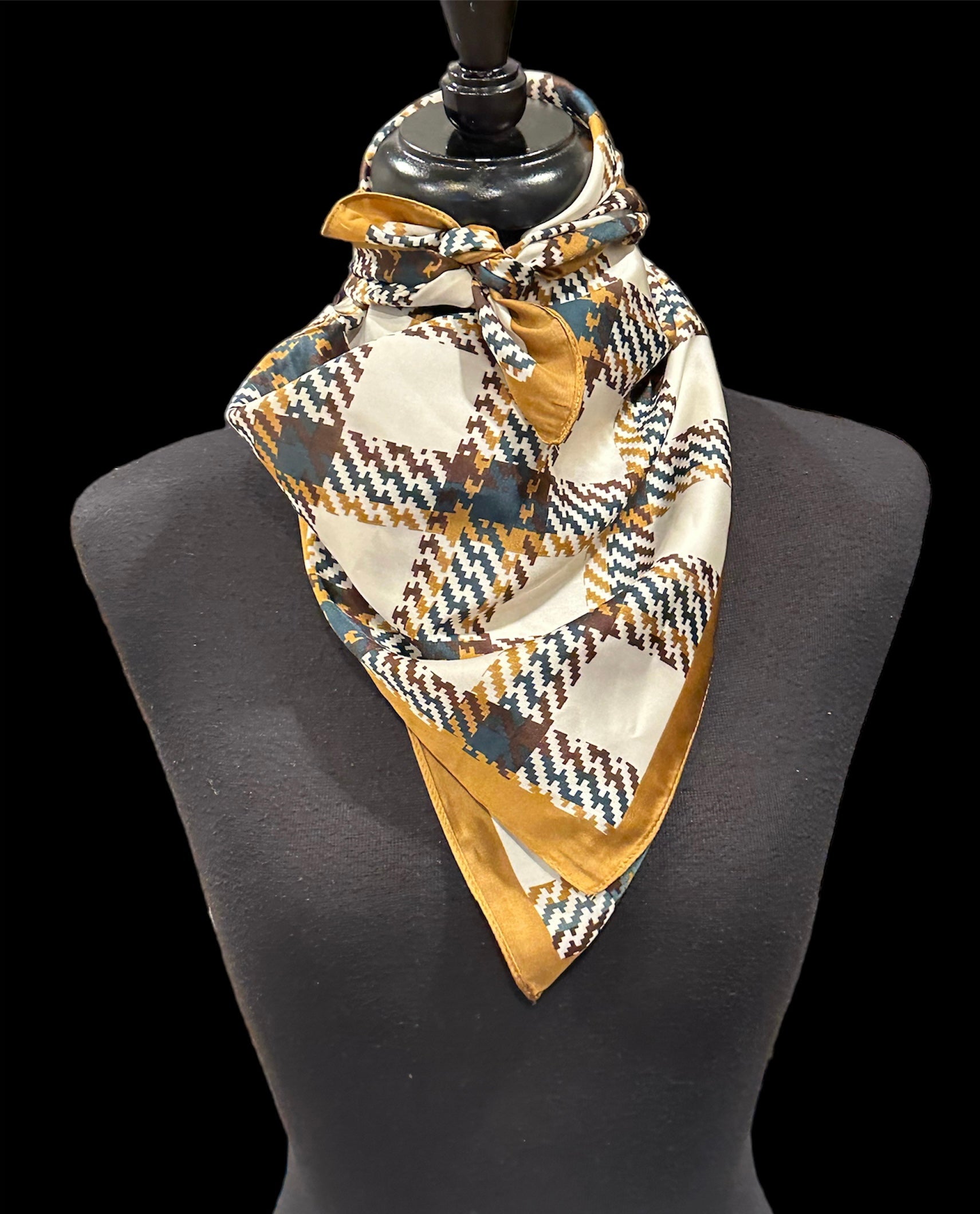 Ranch Scarves Gold Plaid