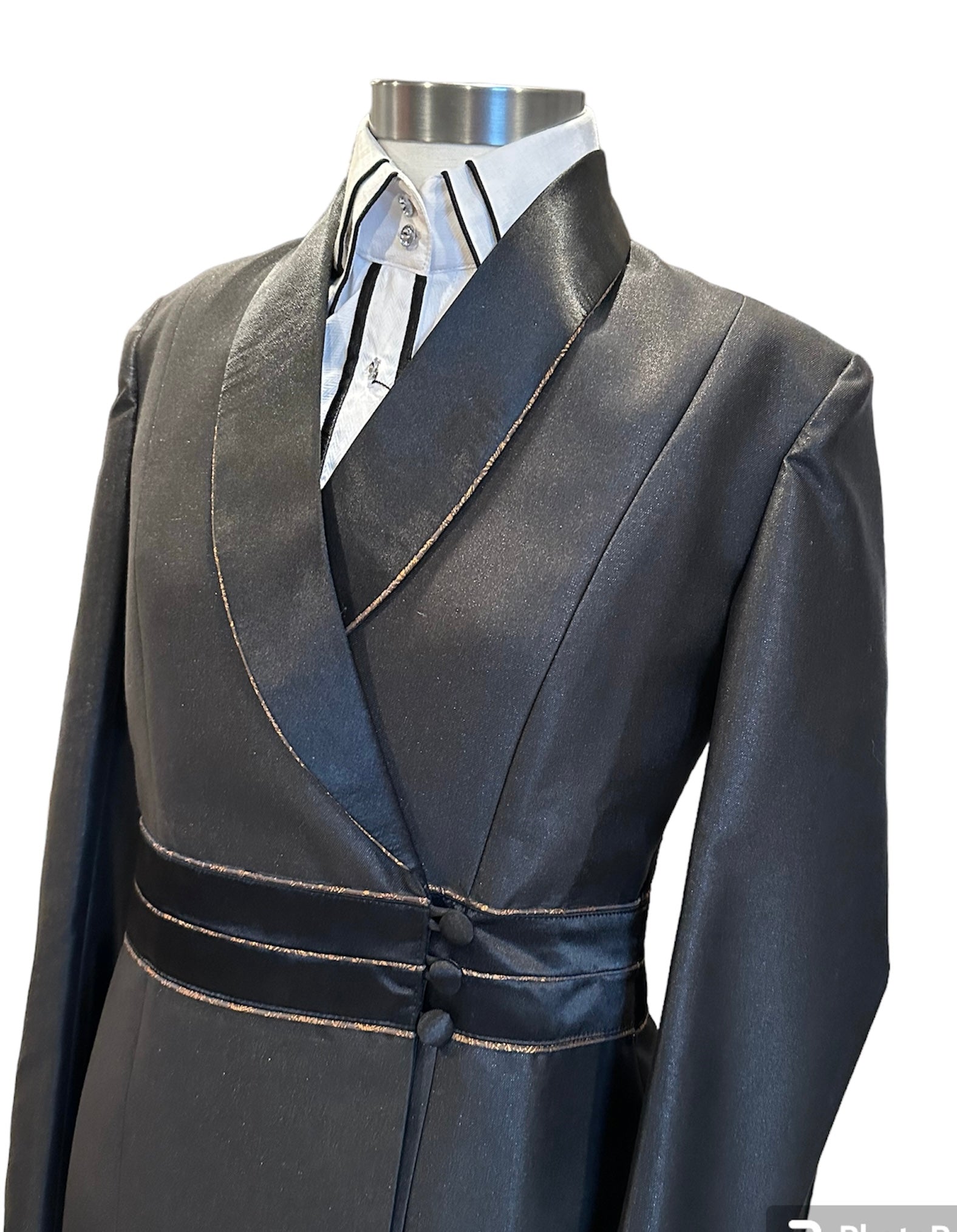 Western Showmanship Suit Black with bronze accents