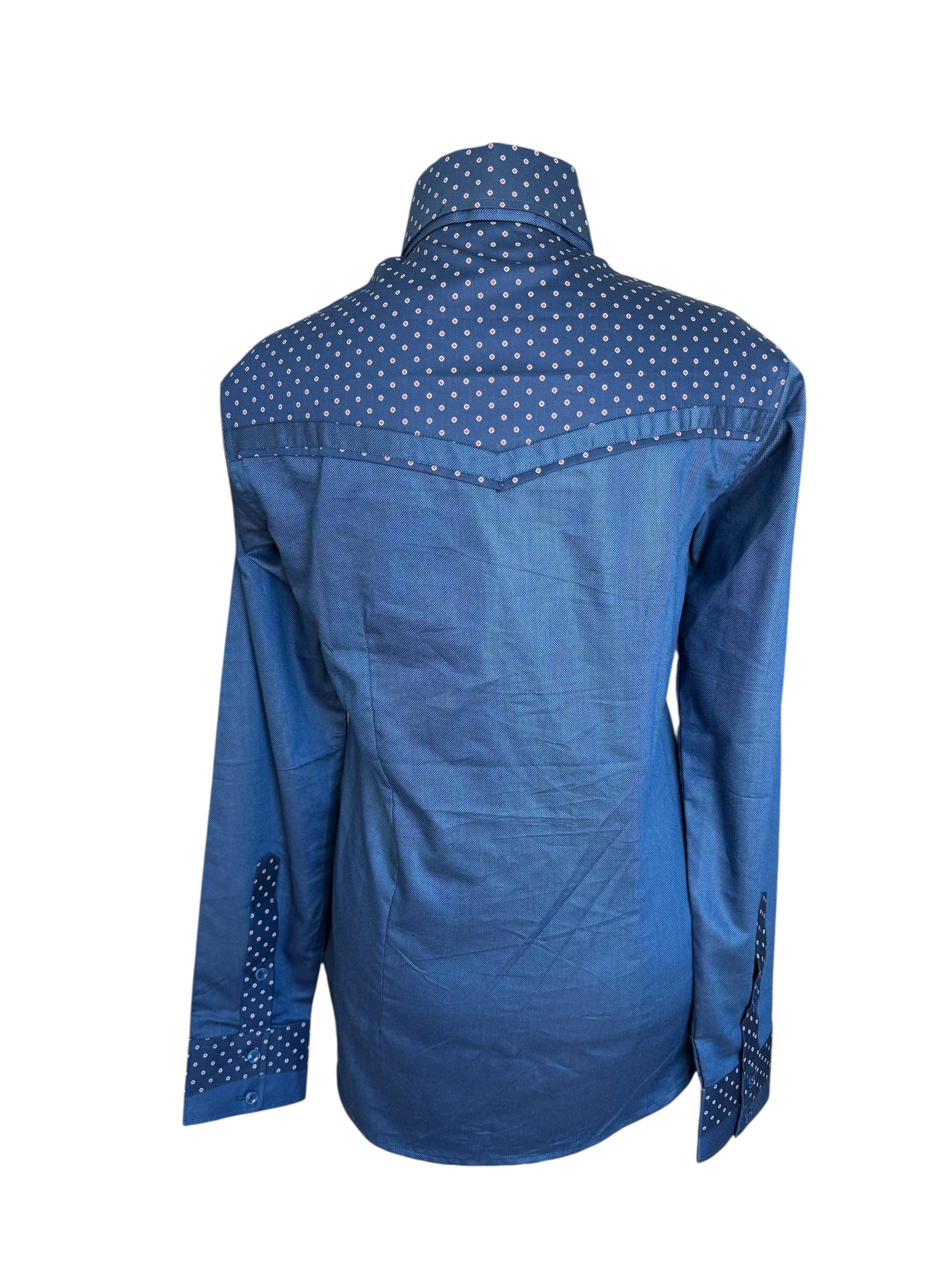 Western Ranch Shirt with Hidden Zipper