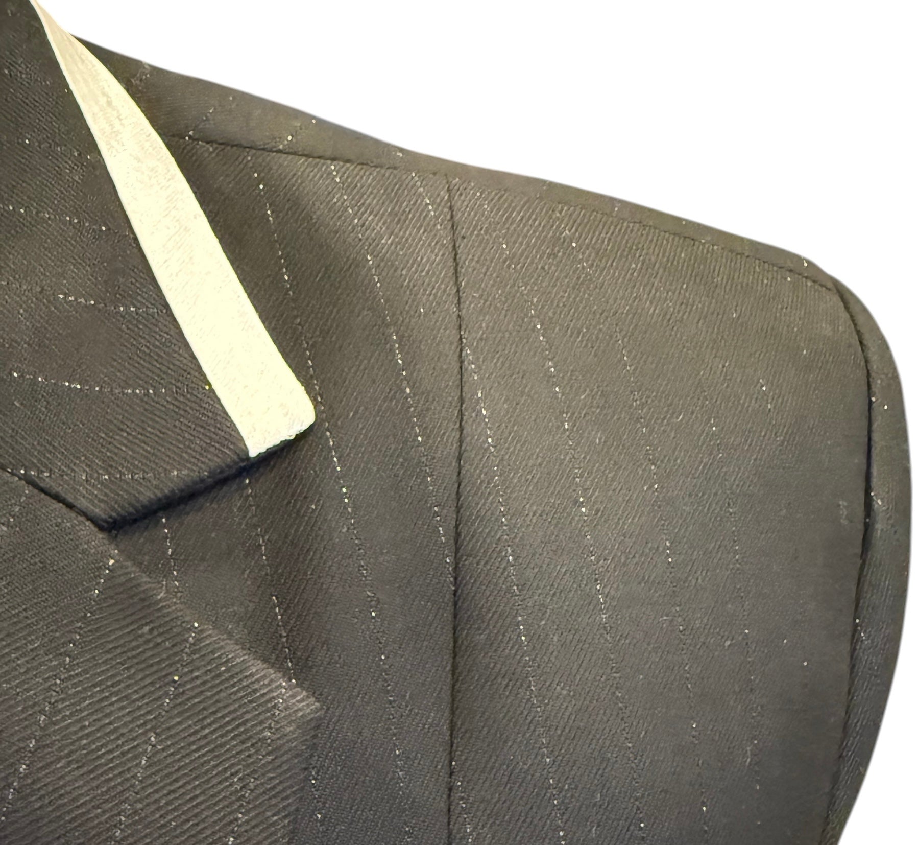 💥NEW💥English Show Coat The Belliare Black Self Stripe with sparkle thread