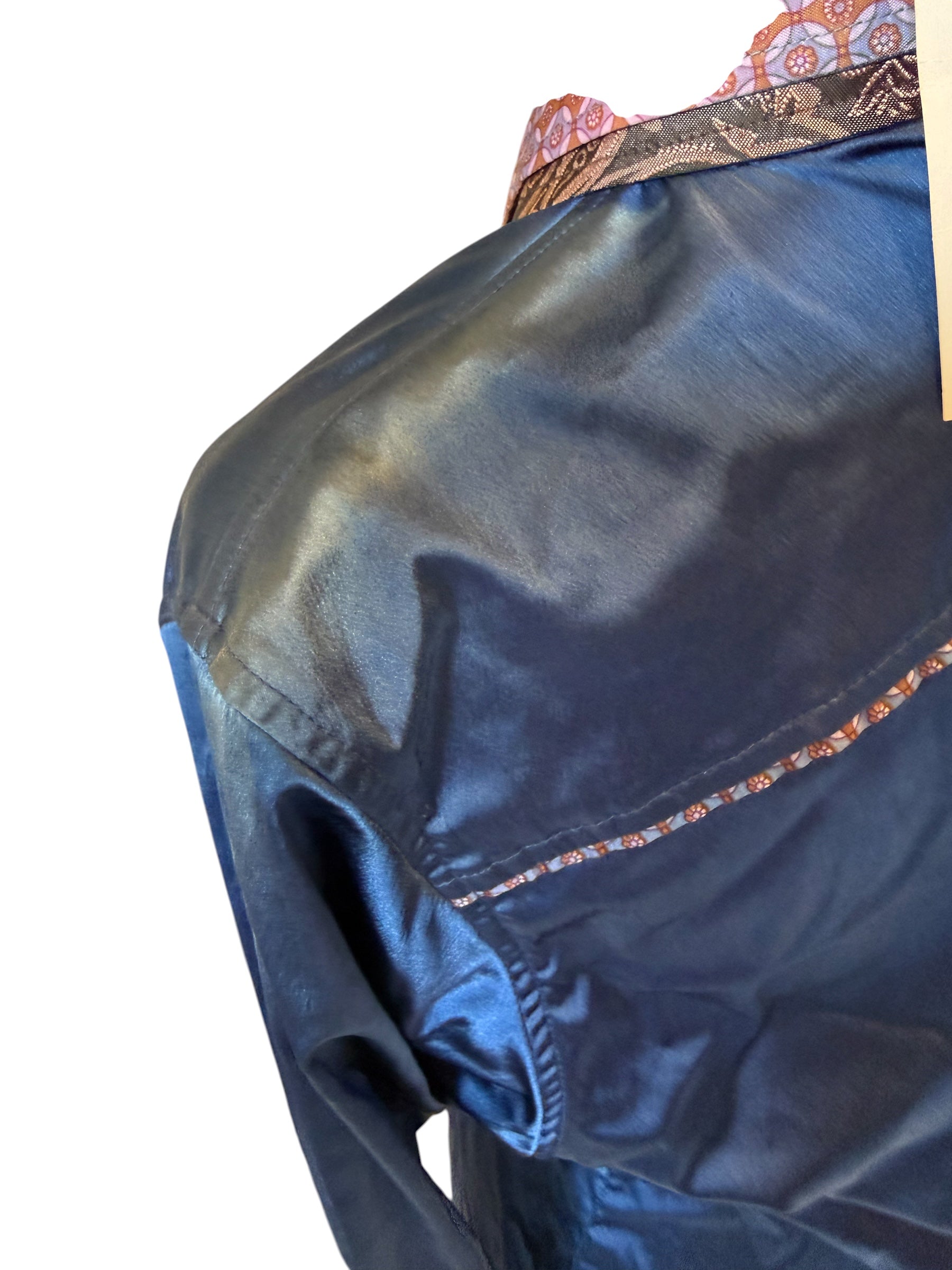 Western Satin Ranch Button Up