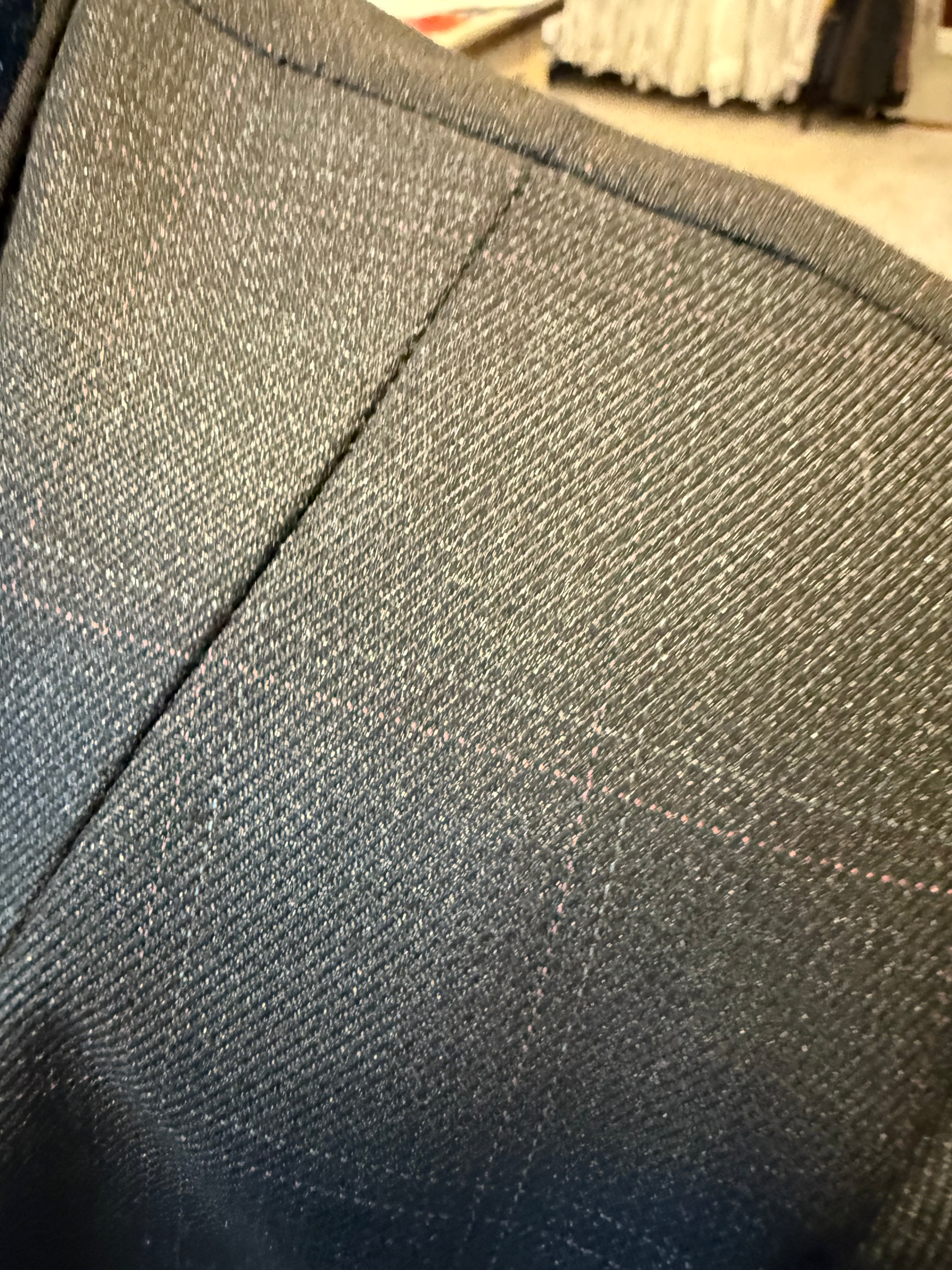 English Show Coat Black WindowPane Plaid