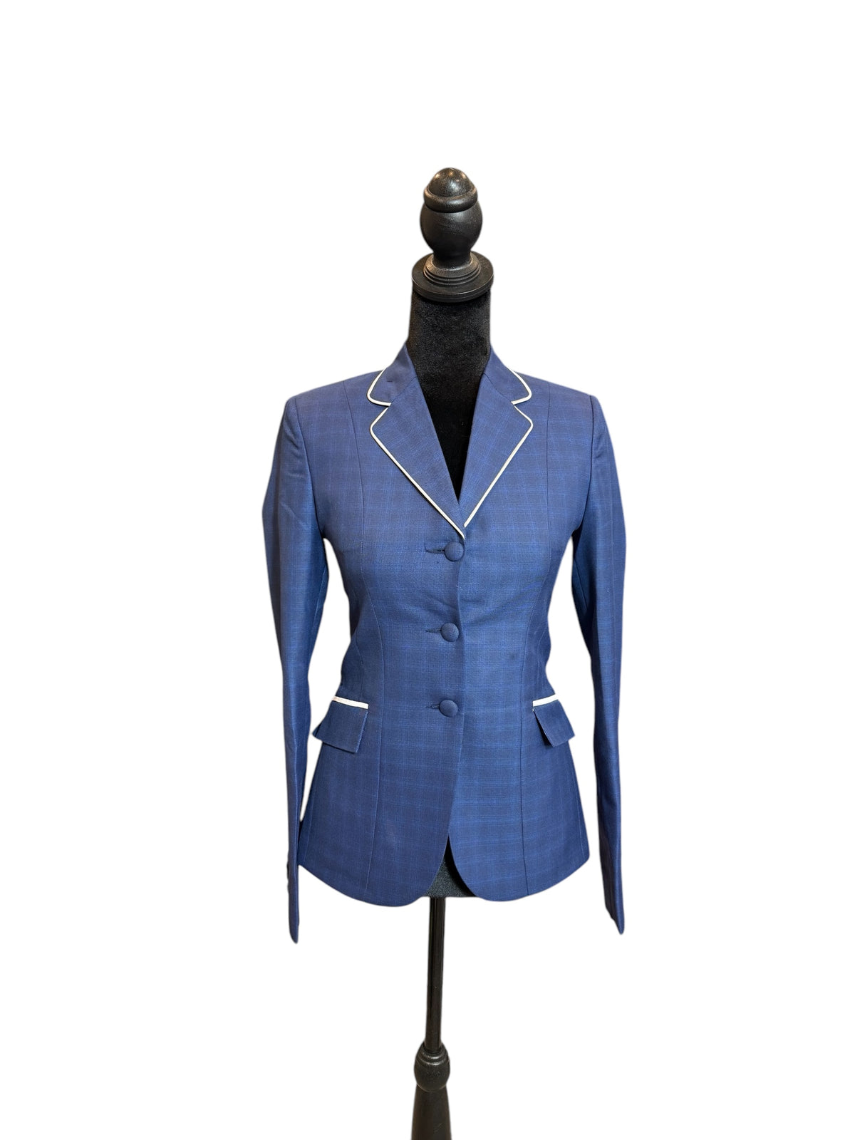 Code Riding Gear ‼️NEW‼️ English Show Coat Blue Plaid Fabric Code INDFEB28A | Huntress ...