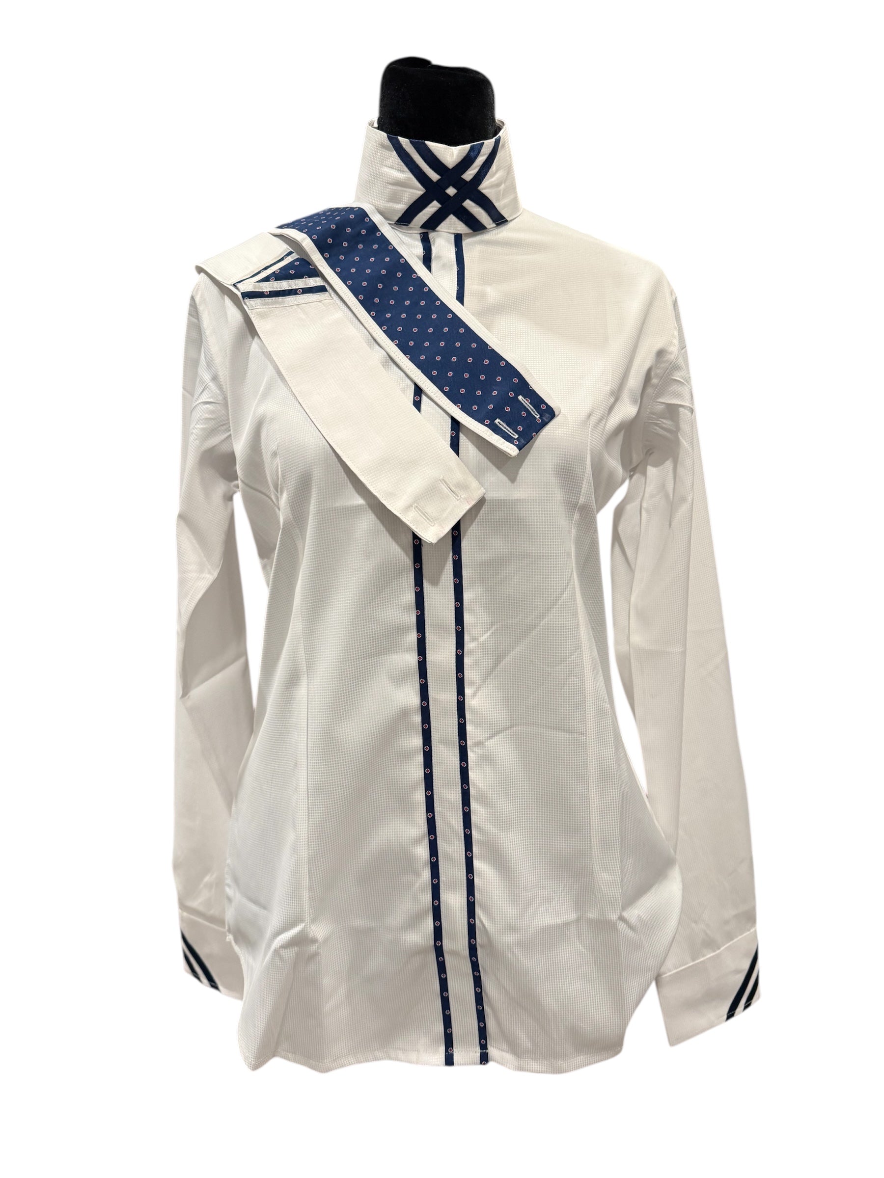 hidden zipper dress shirt Youth DIY Western Hidden Zipper Plain Show Shirt