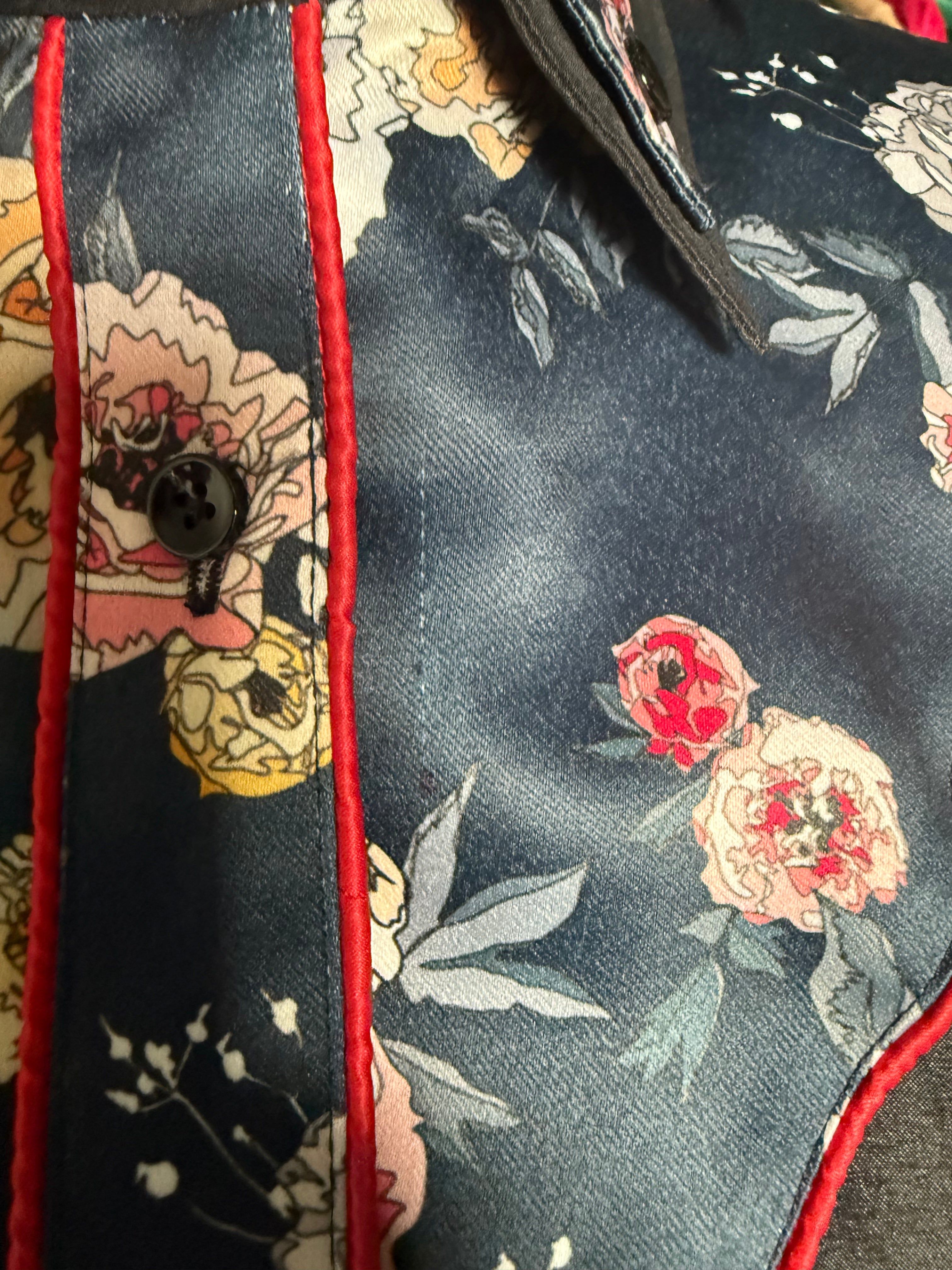 Western Button Up Stretch Taffeta