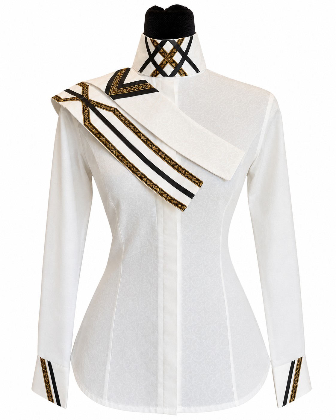 English show shirt with “Hidden Zipper”