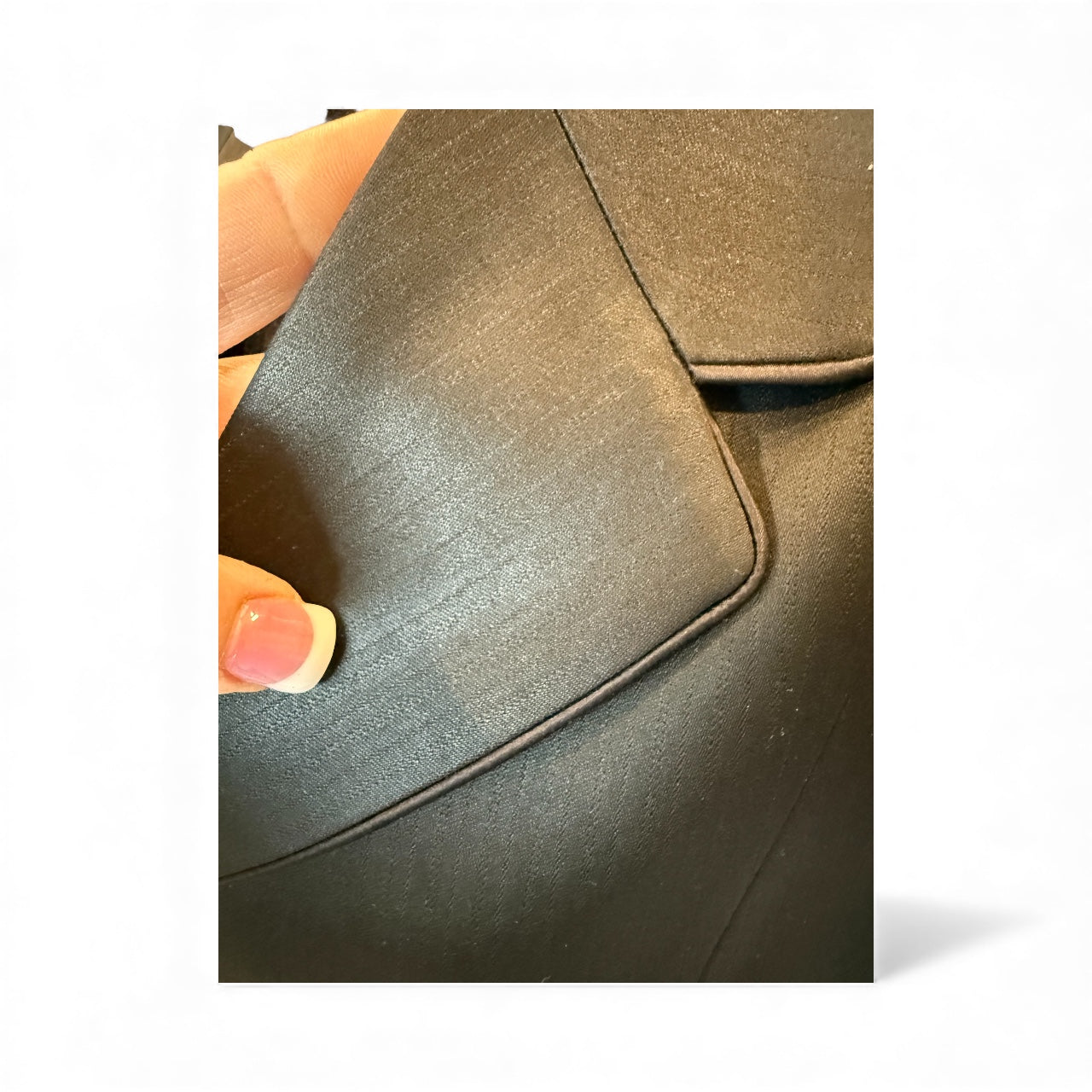 💥NEW💥 English Show Coat Black Self Print “HIDDEN Zipper”