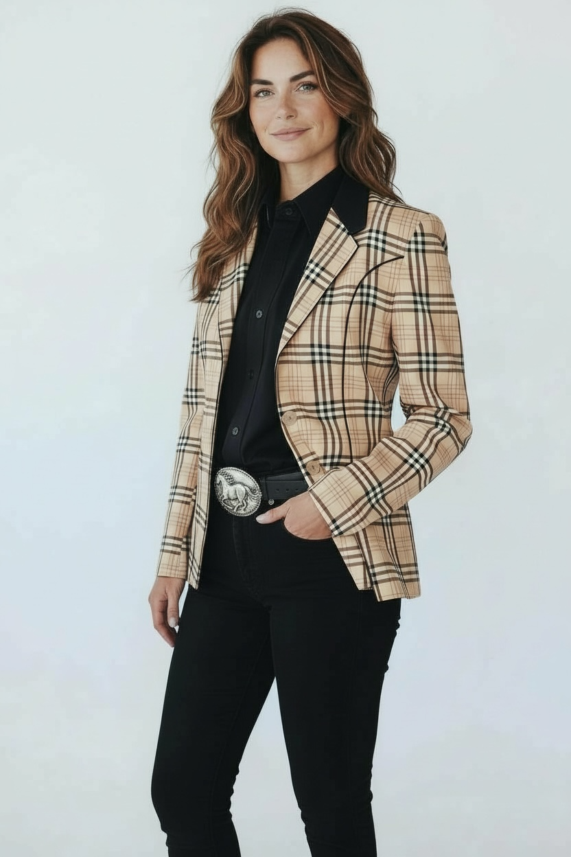 ‼️NEW‼️Halter Coat Burberry Plaid