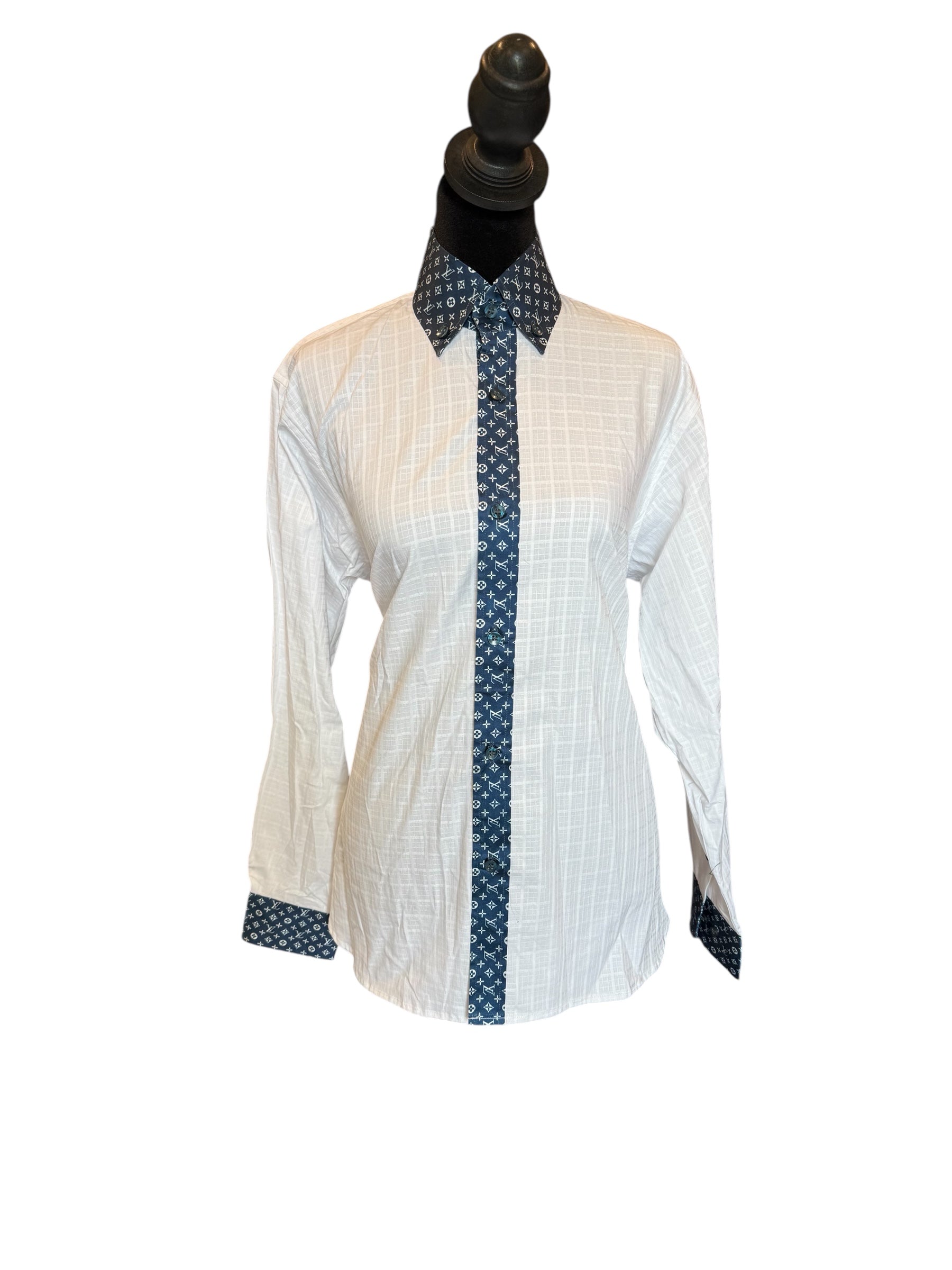 Western Button Up with Lv Plus Size