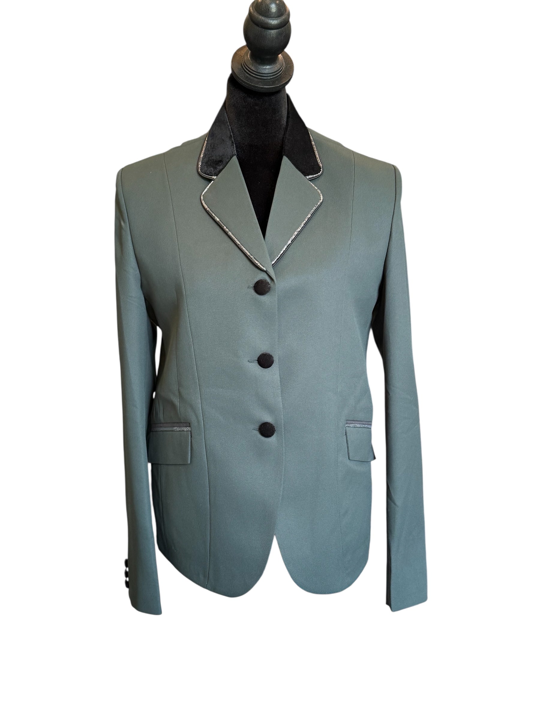 English Show Coat Hunter Green with Black *ONE ONLY*