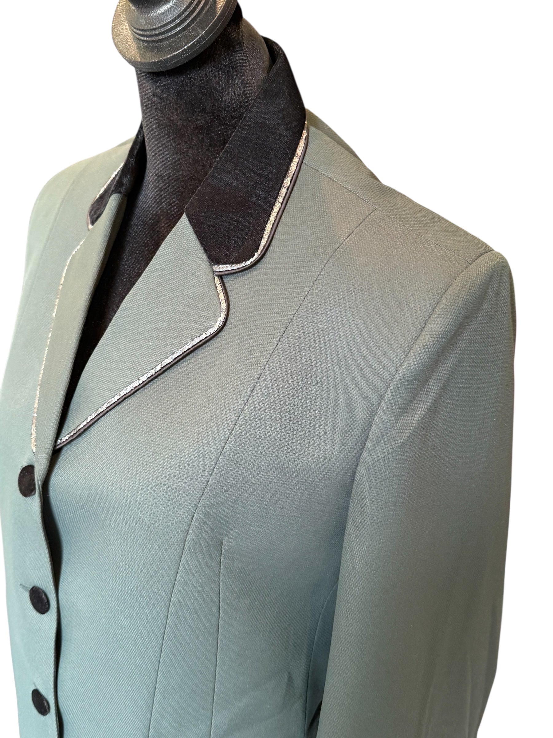 English Show Coat Hunter Green with Black *ONE ONLY*