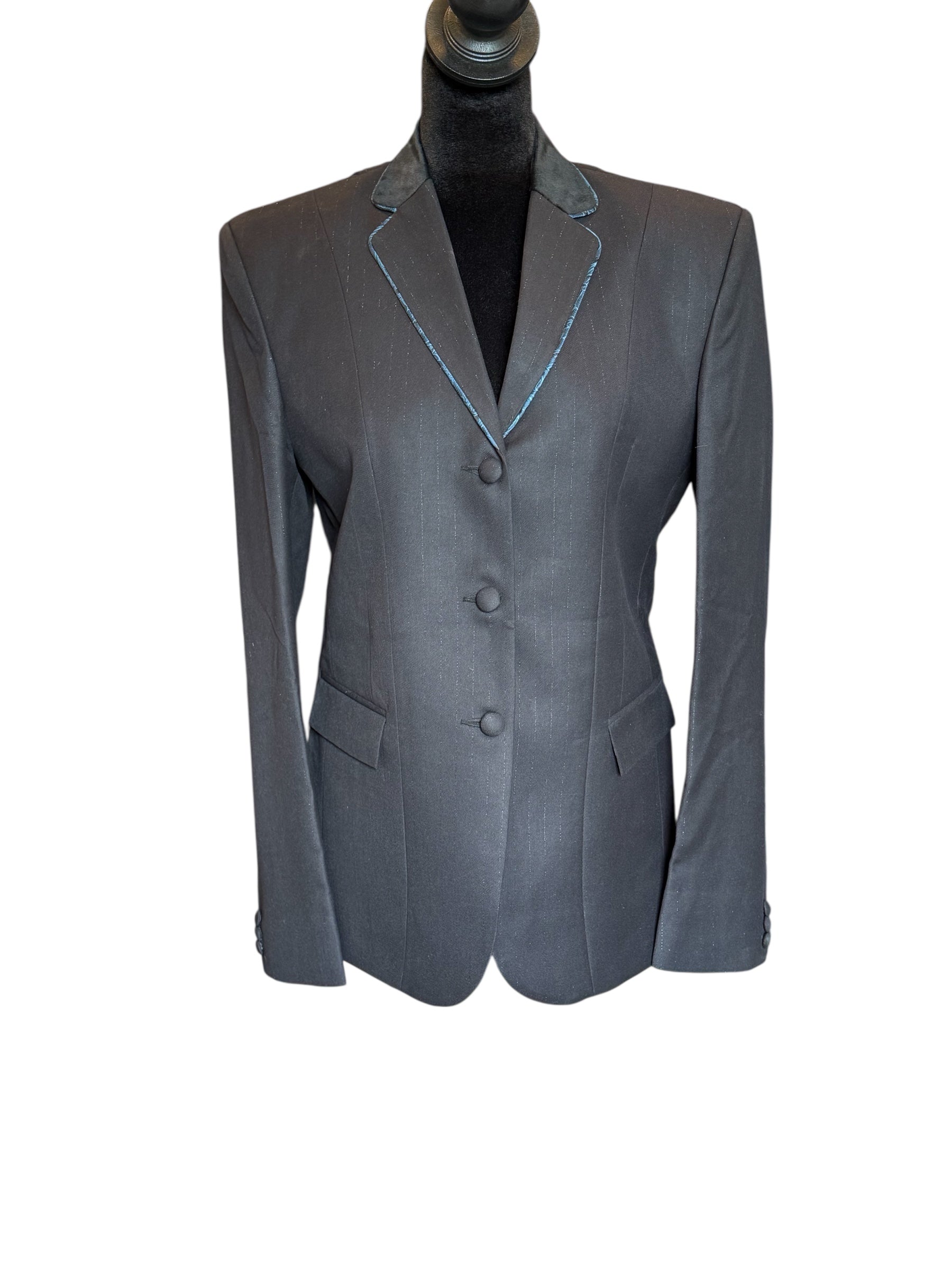English Show Coat Black with Light Stripe