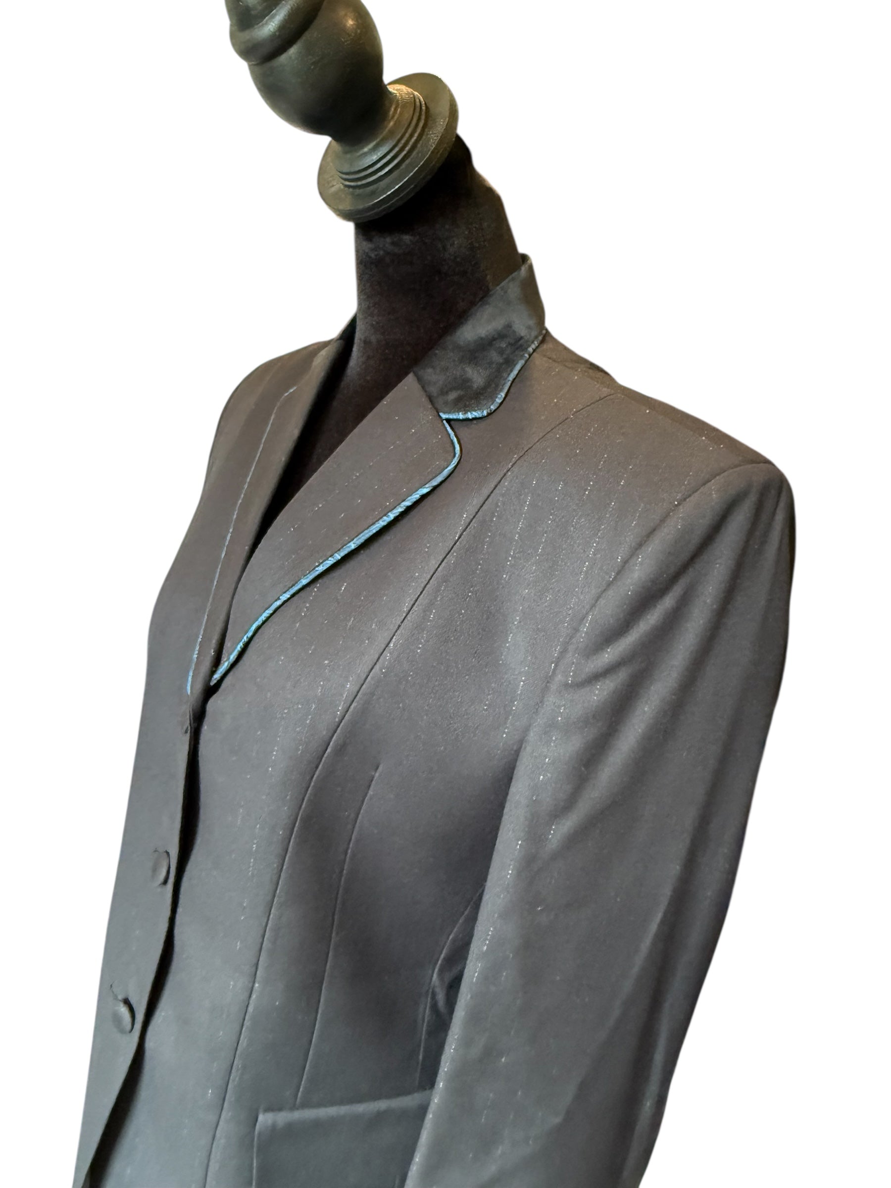 English Show Coat Black with Light Stripe