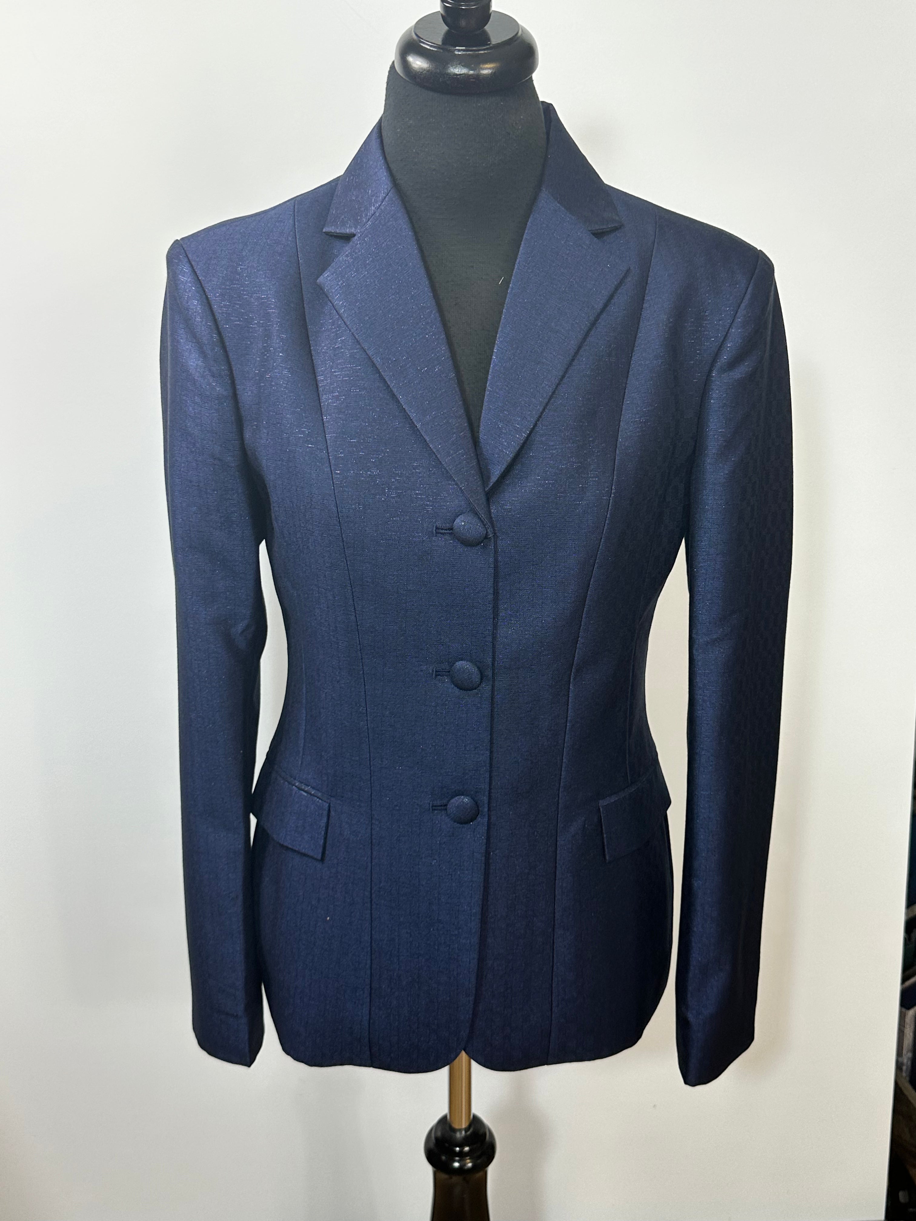 English Show Coat Navy with Sparkle Fabric Code R266