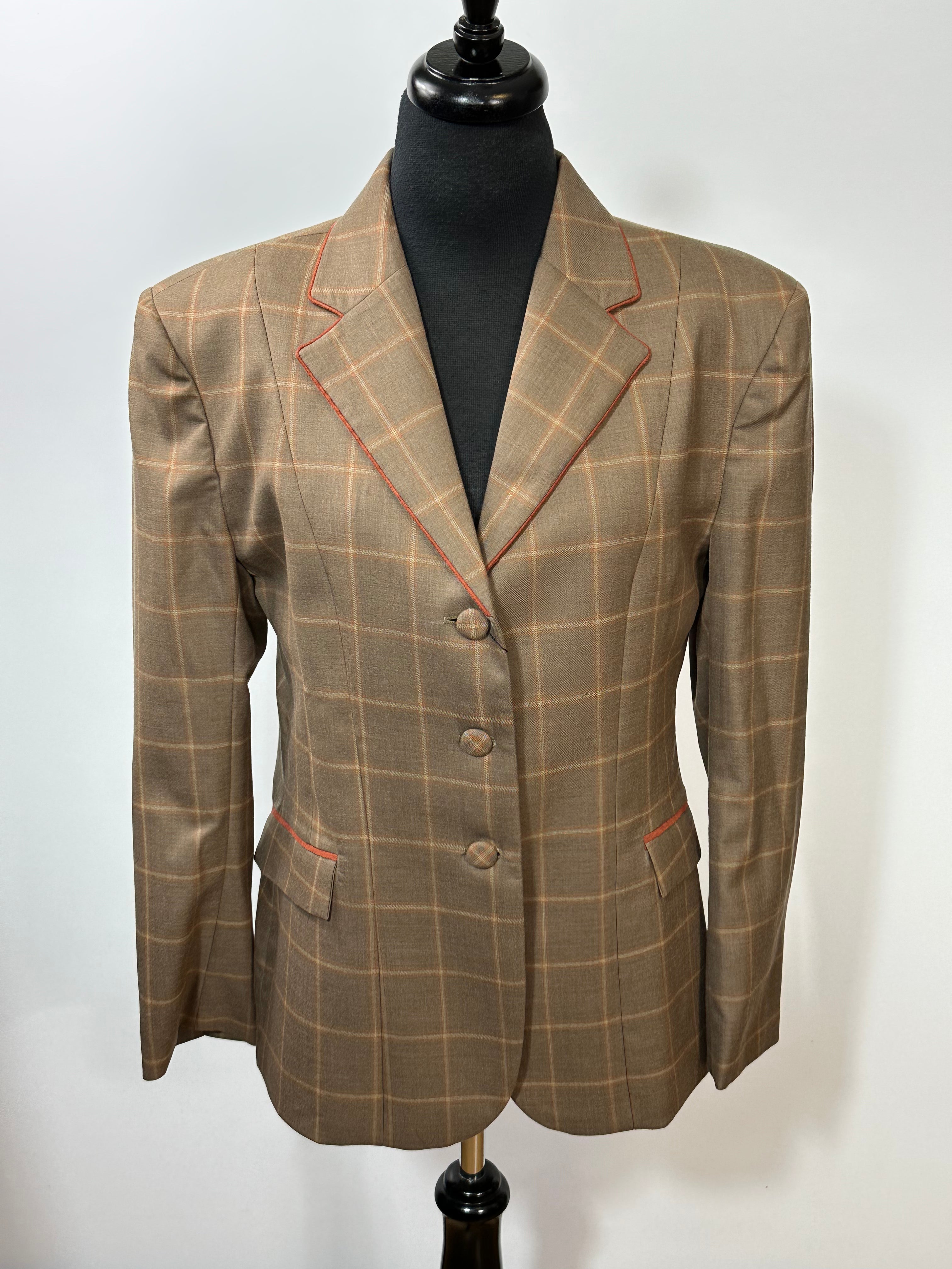 English Show Coat Tobacco and Rust Fabric Code MD29105